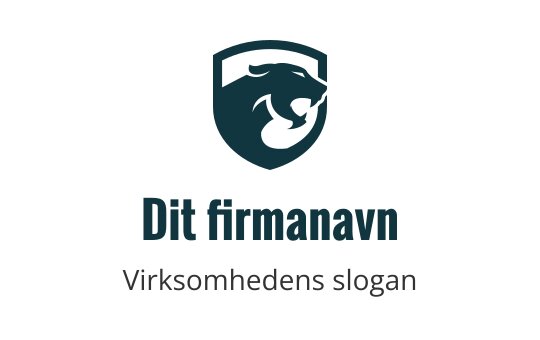 Marineblå logo med en stilisert panter, som representerer styrke og smidighet i tigerindustrien.
