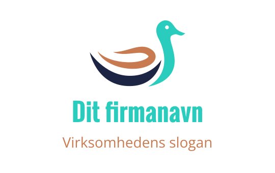 Moderne and logo design med flytende linjer og livlige farger