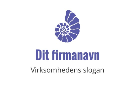 Elegant lilla spiral skjell logo design med moderne typografi