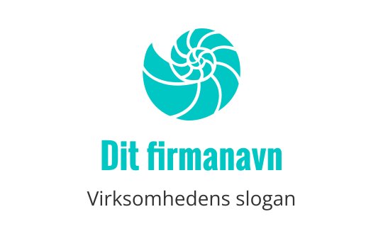 Moderne teal spiral logo design med en dynamisk, flytende form