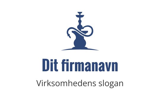 Elegant logo design for vannpipe i dyp blå med flytende linjer