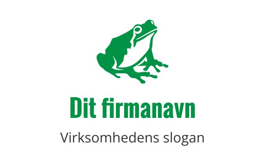 Moderne grønn frosk logo design med et lekent og vennlig utseende