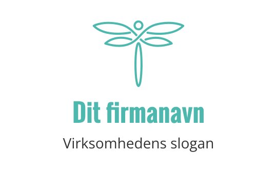 Elegant libelle logo design i teal med moderne stil