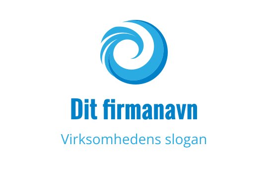 Moderne blå virvel logo design med dynamiske bevegelseelementer