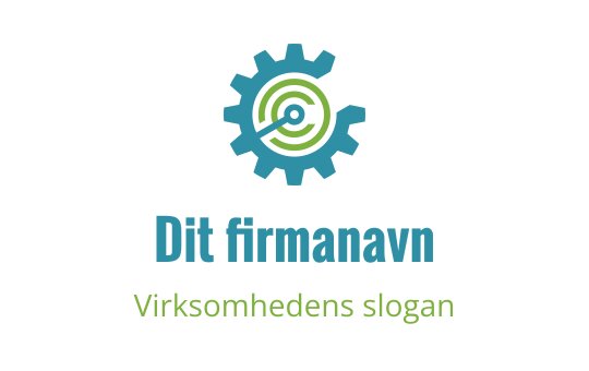Moderne gir logo design med sirkulært mønster og blå aksenter