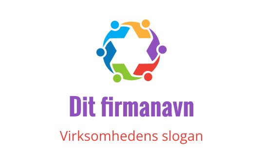 Fargerik logo med sammenkoblede figurer i et sirkulært mønster