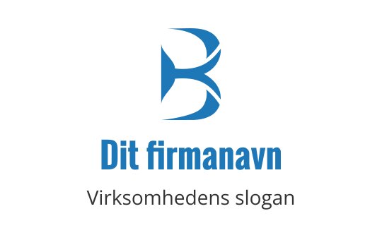 Stilig blå bokstav B logo design med flytende elementer