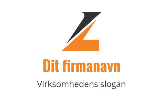 Moderne logo design med en stilisert bokstav "Z" i oransje og svart