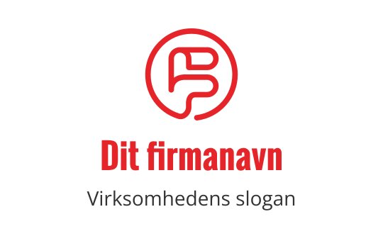 Moderne rød og svart logo med stiliserte bokstaver P og B