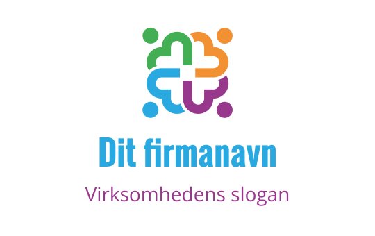 Fargerik sammenkoblet form logo design med moderne estetikk