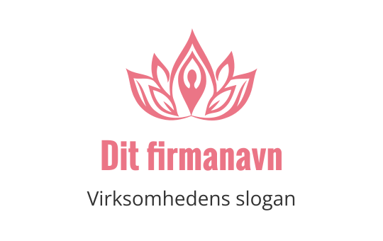 Elegant rosa lotusblomst logo design med intrikate petalldetaljer
