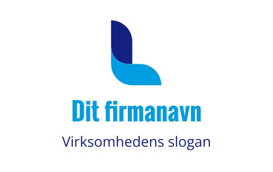 Moderne blå og teal logo design med en stilisert bokstav L
