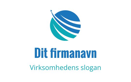 Moderne blå og grønn globus logo design med dynamiske linjer