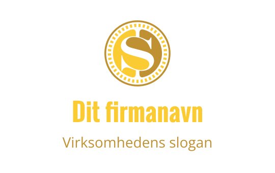Elegant gull logo design med en stilisert bokstav S i en sirkulær ramme