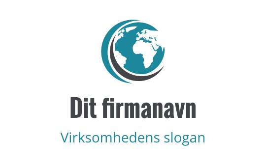 Moderne globus logo design med teal og grå elementer