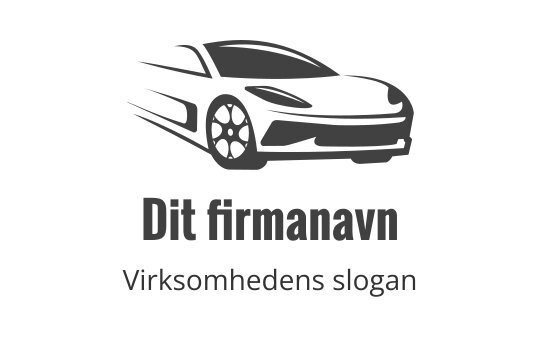 Elegant billogo design med moderne silhuett og sterke linjer