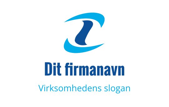 Moderne blå og turkis logo design med abstrakte former og flytende linjer