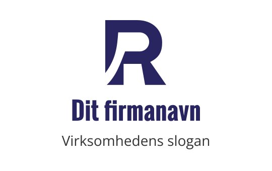 Moderne blå bokstav R logo design med en strømlinjeformet, geometrisk stil