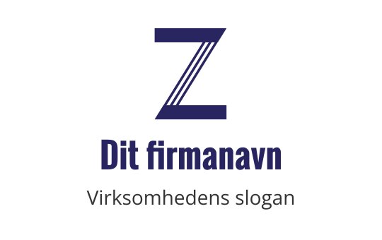 Moderne logo design med en fet bokstav "Z" og diagonale linjer
