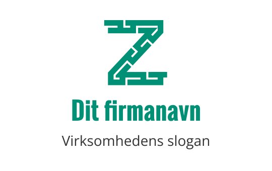 Moderne geometrisk logo med en stilisert bokstav Z i teal