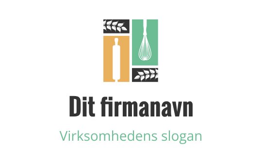 Moderne logo design med vannsprut og kjevle i livlige farger