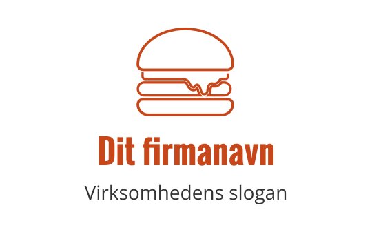 Moderne burger logo design med enkel kontur og fet typografi