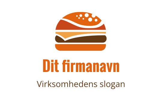 Fargerik burgerlogo med lagdelte ingredienser og rund bolle