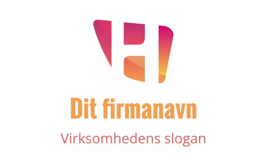 Moderne logo design med en stilisert bokstav 'H' i gradientfarger