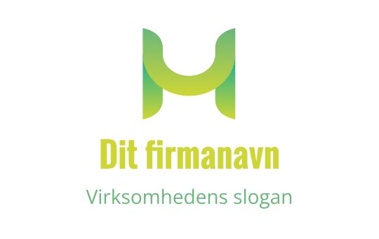 Moderne grønn logo design med en stilisert bokstav M