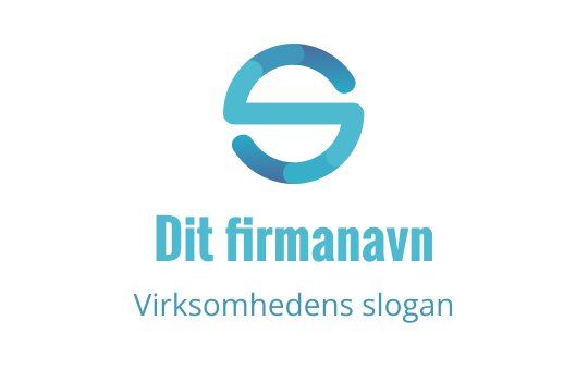 Moderne blå sirkulær logo med stilisert bokstav S