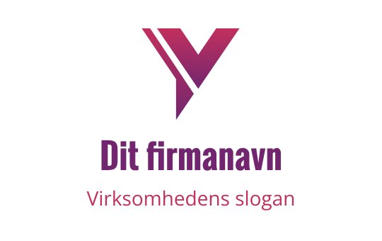 Moderne geometrisk logo design med en stilisert bokstav V i gradientfarger