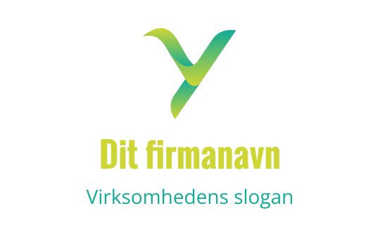 Moderne grønn og blå logo med en stilisert bokstav Y