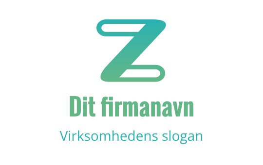 Moderne logo design i teal og grønn med en stilisert bokstav Z