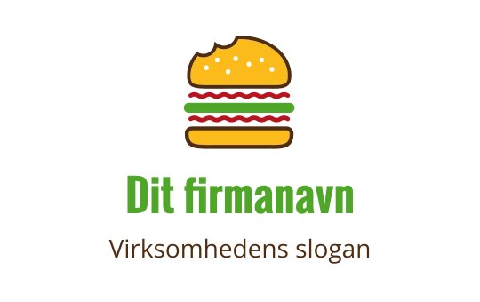 Fargerik burgerlogo med lag av salat og ost