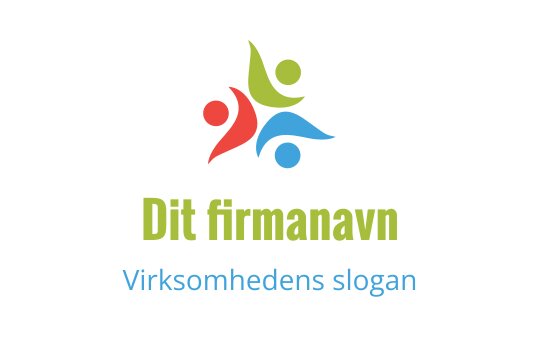 Fargerik logo med abstrakte figurer i rødt, grønt og blått