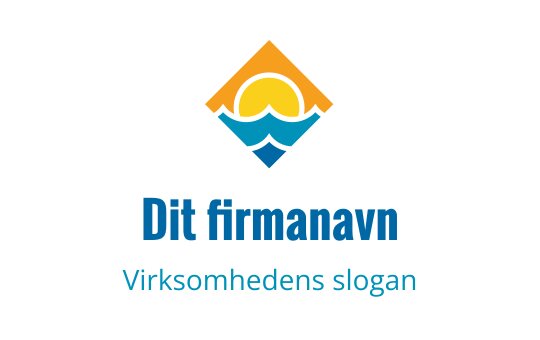 Fargerik logo med en sol over stiliserte bølger i diamantform