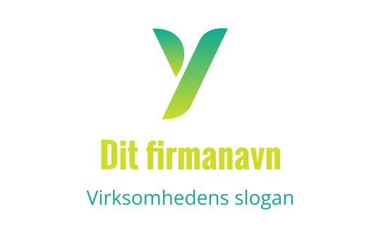 Moderne grønn og blå logo med en stilisert bokstav Y