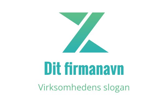 Moderne teal logo med en stilisert bokstav Z