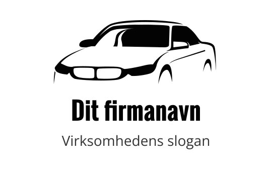Elegant billogo design med moderne silhuett og dristig typografi