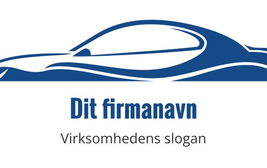 Strømlinjeformet blå bilsilhuett logo design med flytende linjer