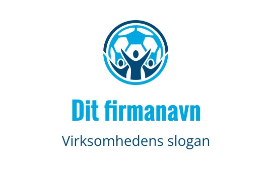 Dynamisk logo design med hevede hender i en sirkelform