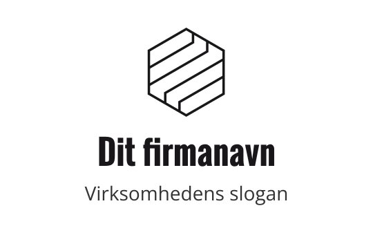 Geometrisk sekskant logo design med lagdelte linjer i moderne stil