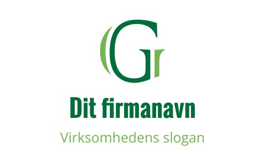 Moderne grønn logo design med en stilisert bokstav "G