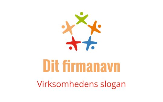 Fargerik logo med abstrakte menneskefigurer i en sirkulær oppstilling