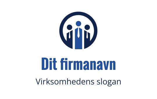 Moderne logo design med tre figurer i en sirkelform