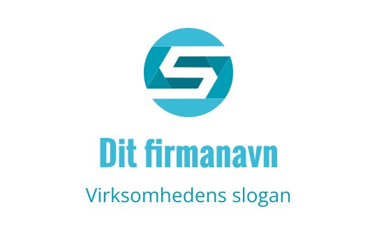 Moderne blå og teal logo design med geometriske former og rene linjer