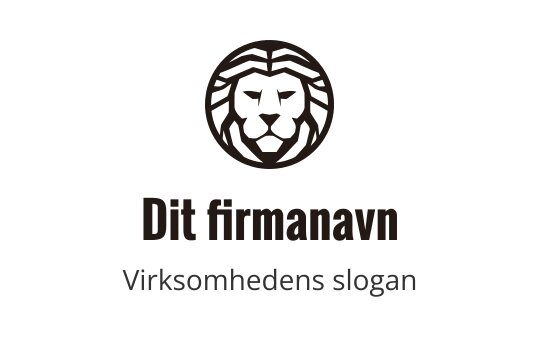 Svart løve-logo med moderne design, som representerer styrke og mot i tigerindustrien.
