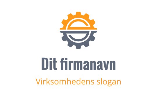 Moderne girlogo design i oransje og grått med sirkulære elementer
