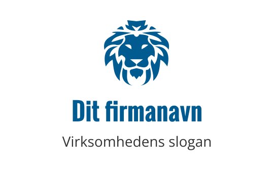 Tyrkis logo med en stilisert løve, som representerer styrke og mot i tigerindustrien.