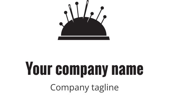 Moderne logo design med en kuppel med pinner og fet tekst